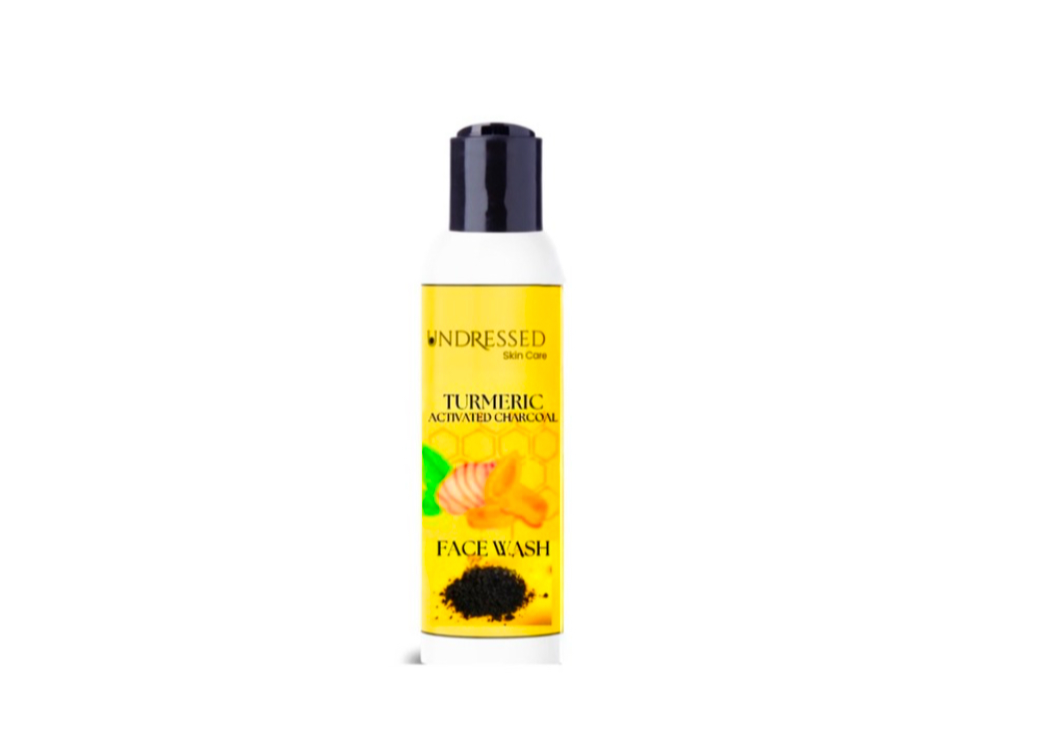 New! Turmeric Activated Charcoal Face Wash 2oz