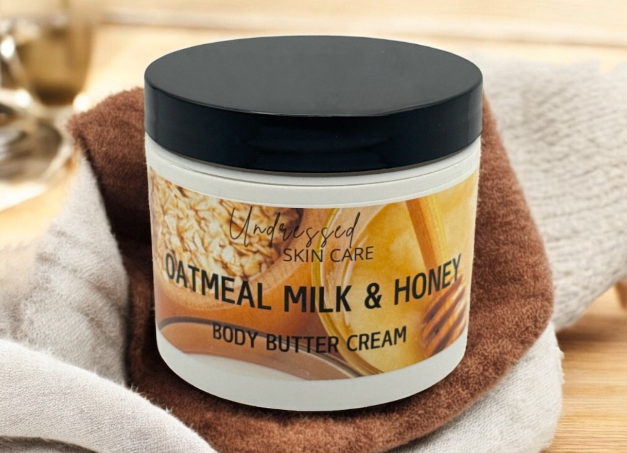 Oatmeal Milk & Honey Body Butter Cream 4 Oz