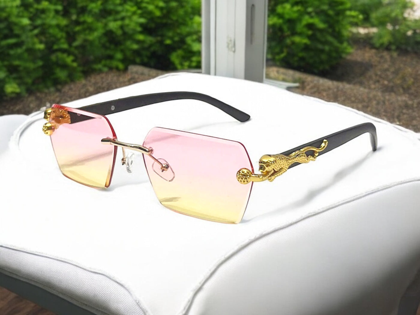 Sunglasses 7/24/24 pink and yellow