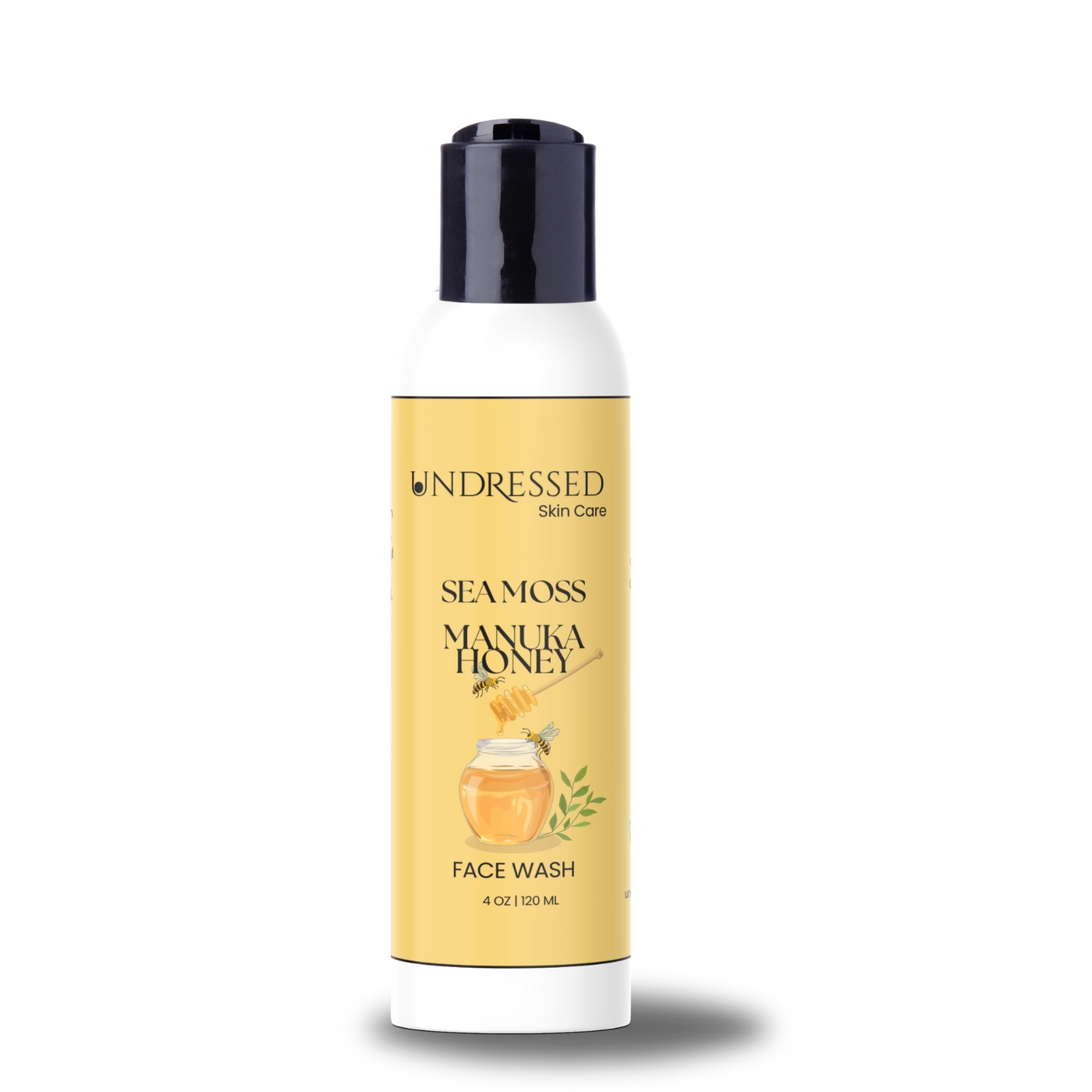 SEA MOSS MANUKA HONEY FACE WASH 4 oz (bottle will be clear)